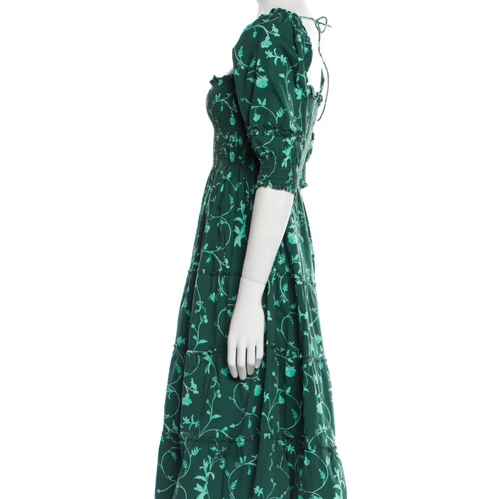Hill House Home Nesli Nap Dress Emerald Floral (Size L) - Picture 2 of 8